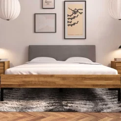 Holzbett mit Polster Kopfteil Yalley*Pharao24 Outlet