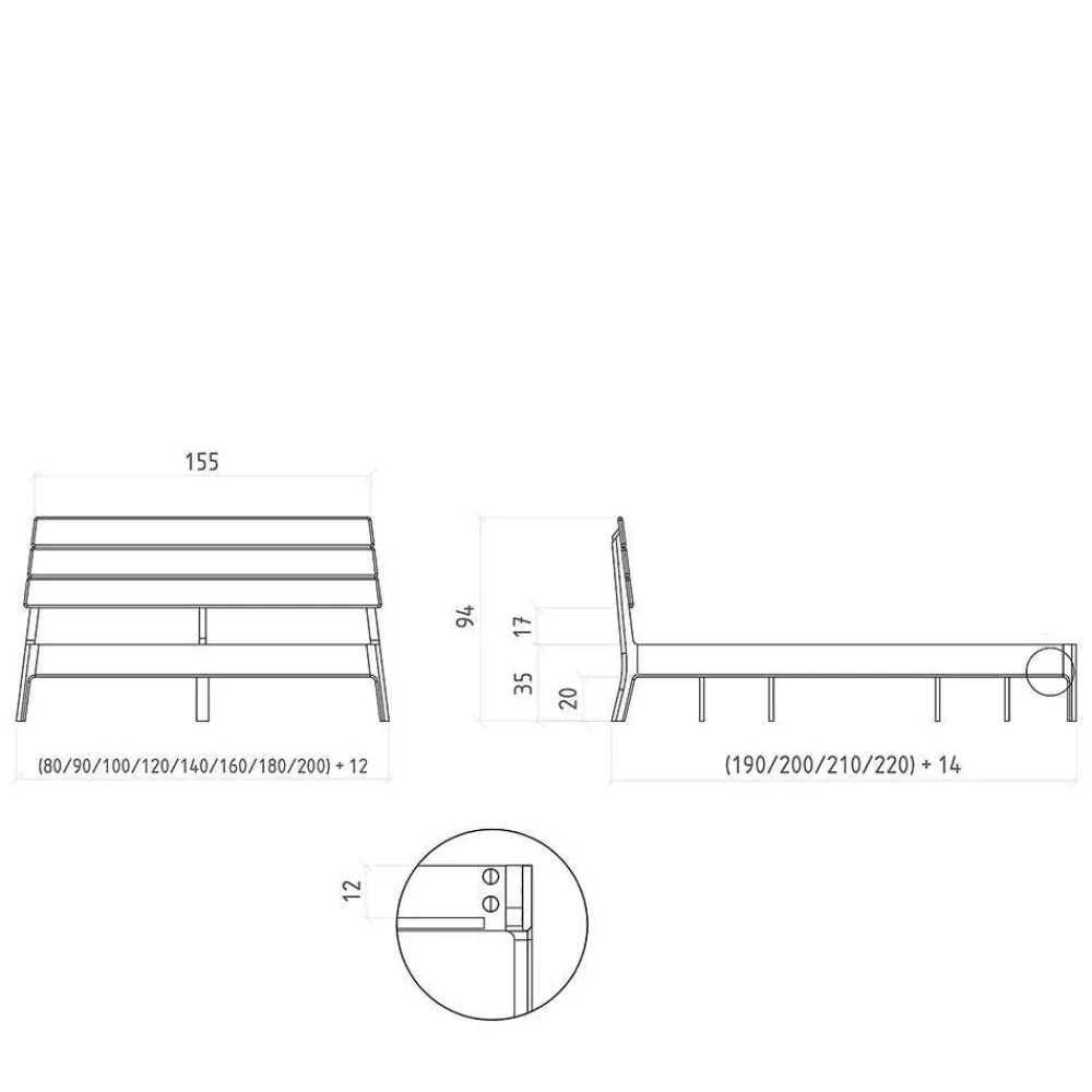 New Holzbettgestell Koropi Funktionsbetten|Schubkastenbetten