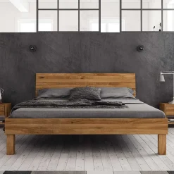 Discount Holzbettgestell Sadarian Massivholzmöbel|Doppelbetten