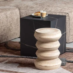 Holzhocker rustikal Shoko*Pharao24 Online