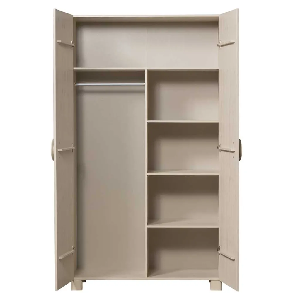 Outlet Holzkleiderschrank Malitoya Drehtürenschränke|Massivholz Schränke