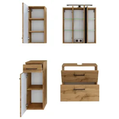 New Holzoptik Badmöbel Longos Badmöbel Sets