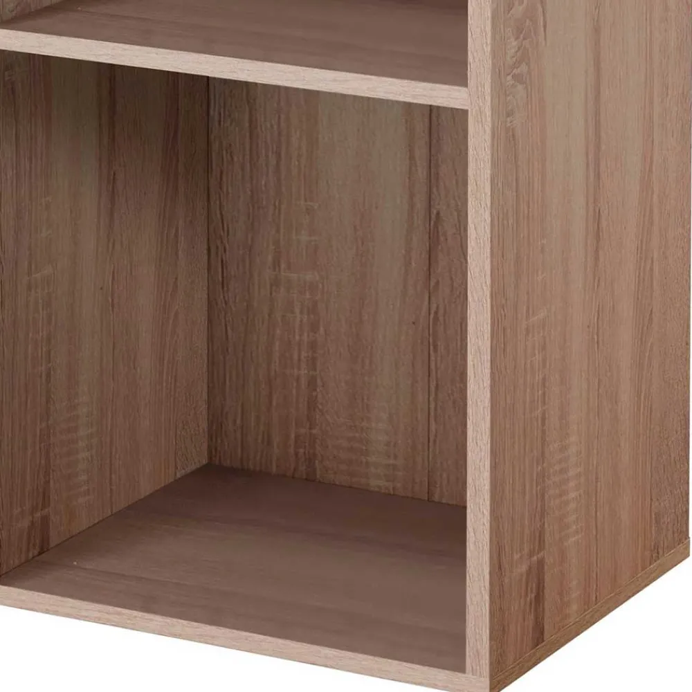 New Holzoptik Regal Lencon Wohnzimmerregale|Wandregale