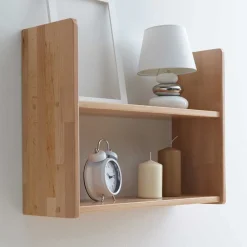 Outlet Holzregal Sagemini Wohnzimmerregale|Hängeregale