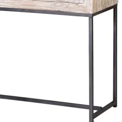 Online Holzschrank massiv Annatto Vitrinenschrank