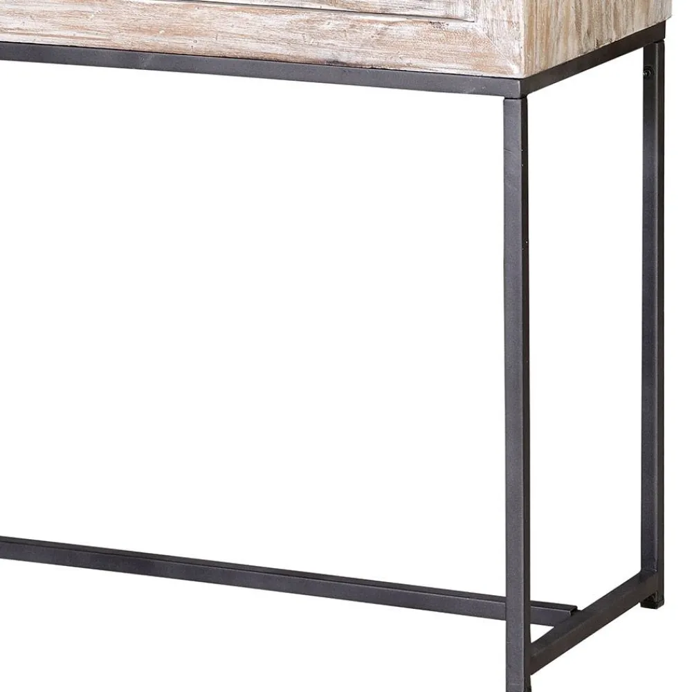 Online Holzschrank massiv Annatto Vitrinenschrank