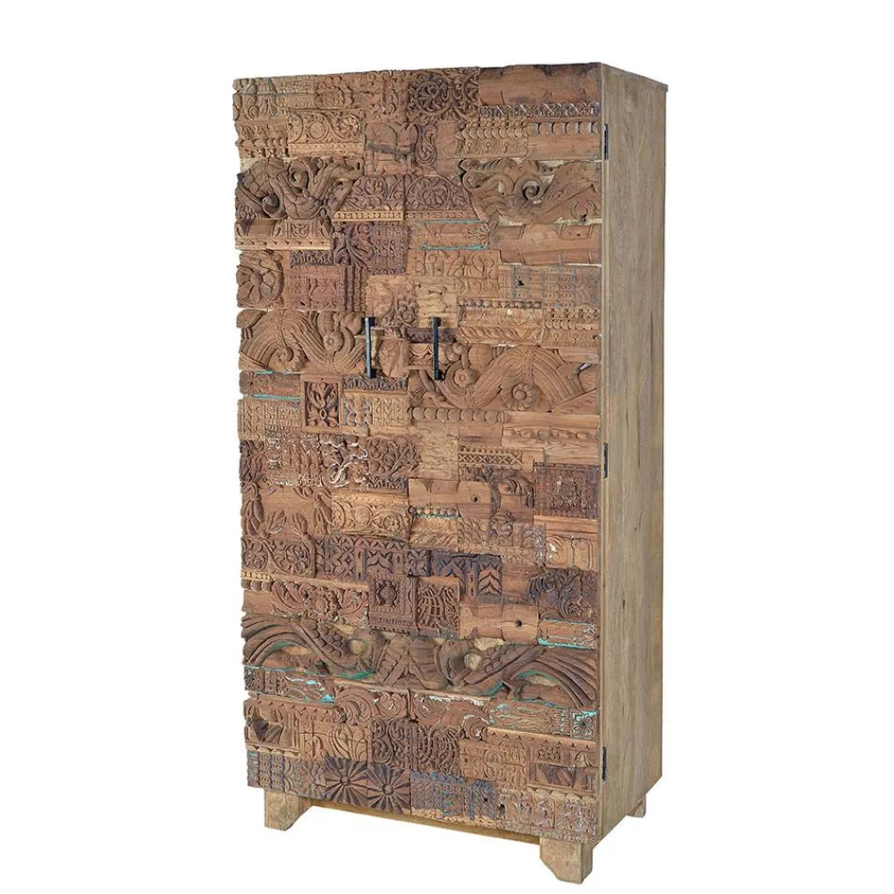 Best Holzschrank Massiv Celavio Vitrinenschrank