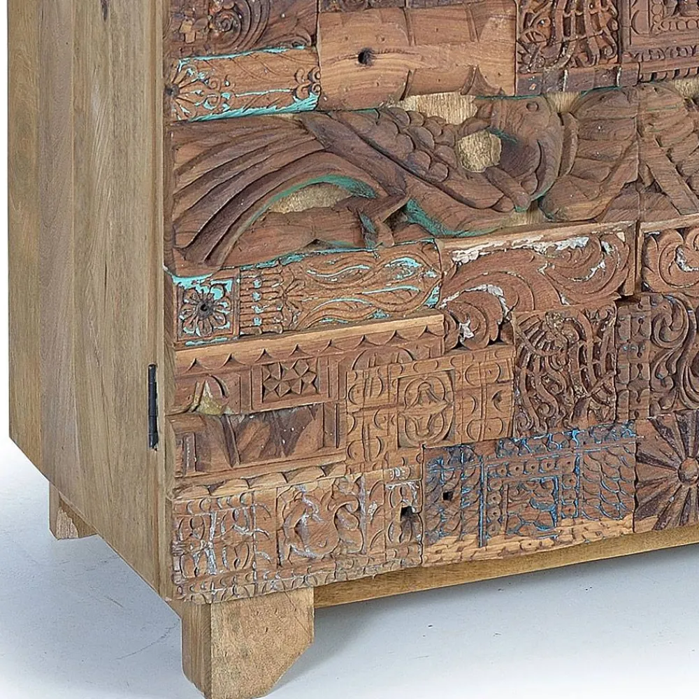 Best Holzschrank Massiv Celavio Vitrinenschrank