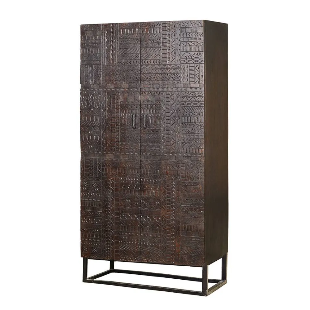 Outlet Holzschrank massiv Galicia Massivholzmöbel|Wäscheschrank