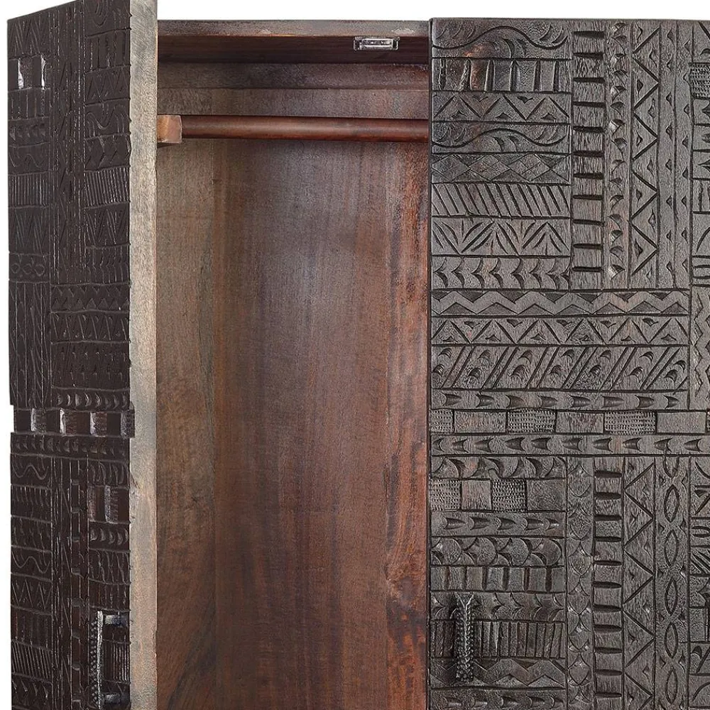 Outlet Holzschrank massiv Galicia Massivholzmöbel|Wäscheschrank