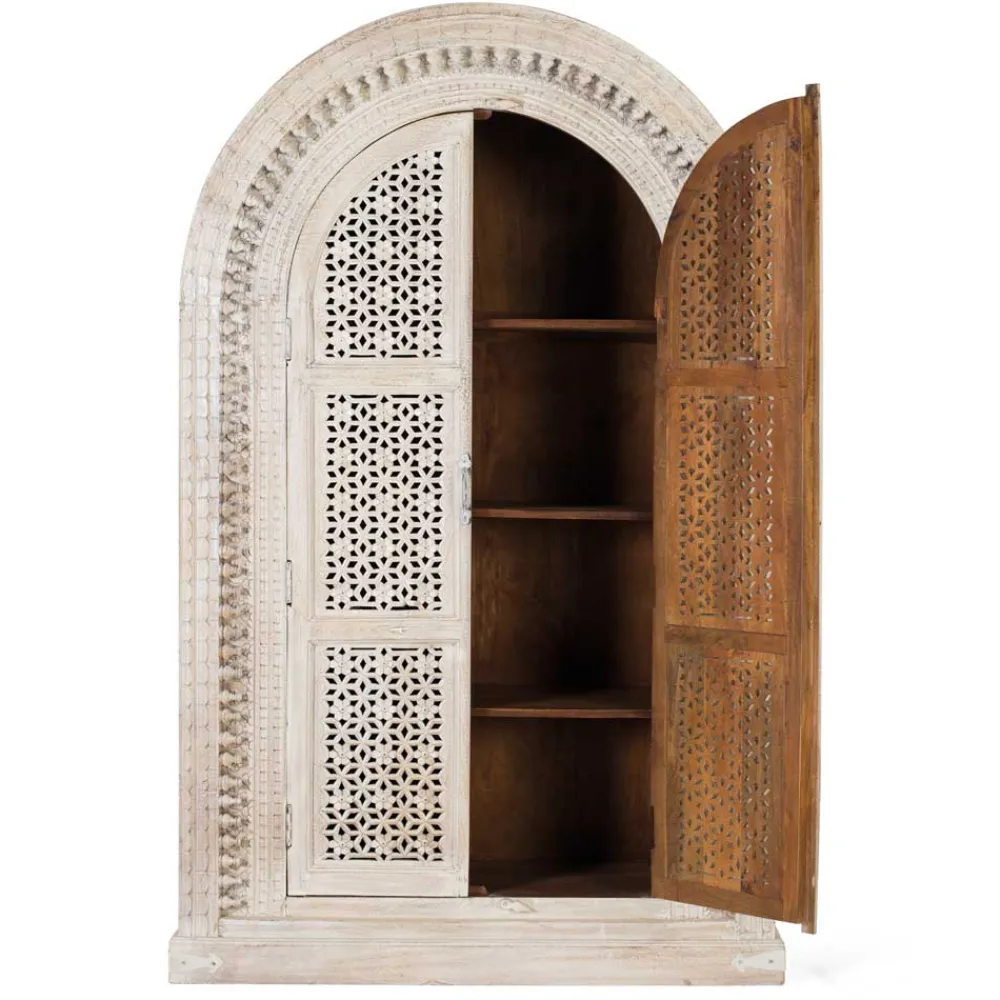 Holzschrank massiv Makan*Pharao24 Best