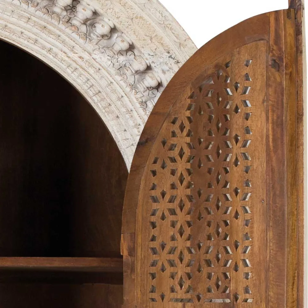 Holzschrank massiv Makan*Pharao24 Best