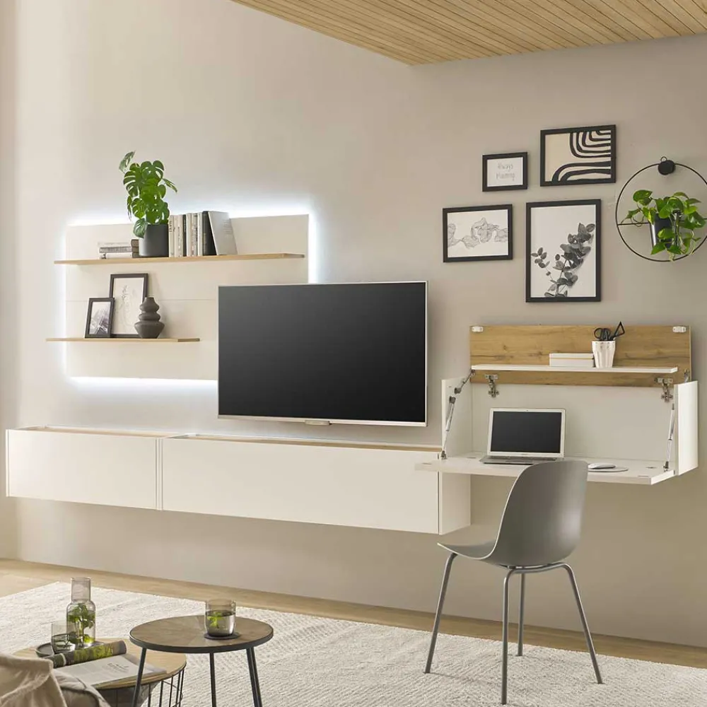 Hot Home Office Wohnzimmerwand Rascian Moderne Wohnwände|Wohnwand 350 Cm