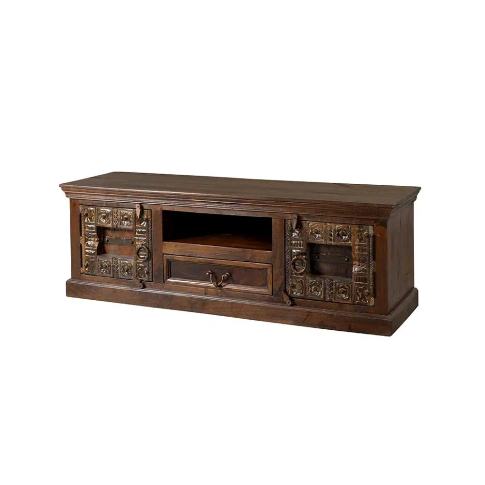 New Indisches Lowboard Mysore Massivholz Tv Möbel