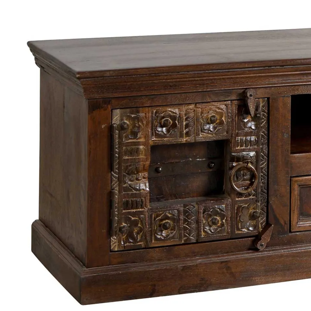 New Indisches Lowboard Mysore Massivholz Tv Möbel