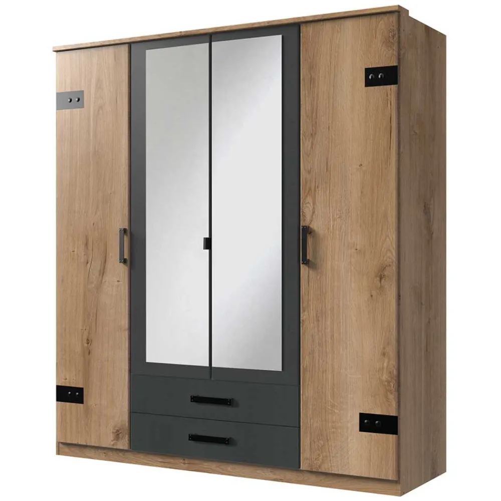 Industriestil Kleiderschrank Melcian*Pharao24 Outlet