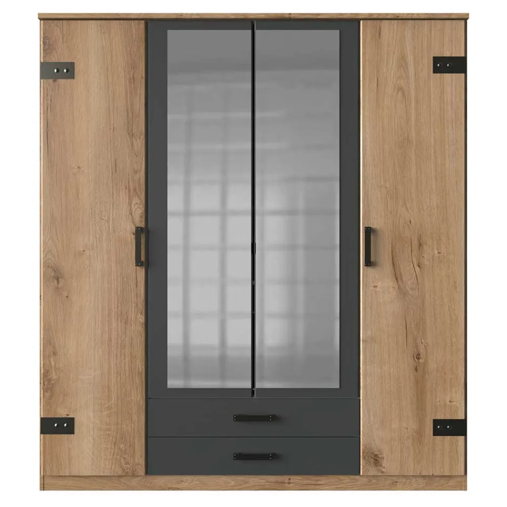 Industriestil Kleiderschrank Melcian*Pharao24 Outlet