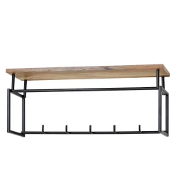 Discount Industriestil Wandgarderobe Liron Wandgarderoben|Massivholz Garderoben