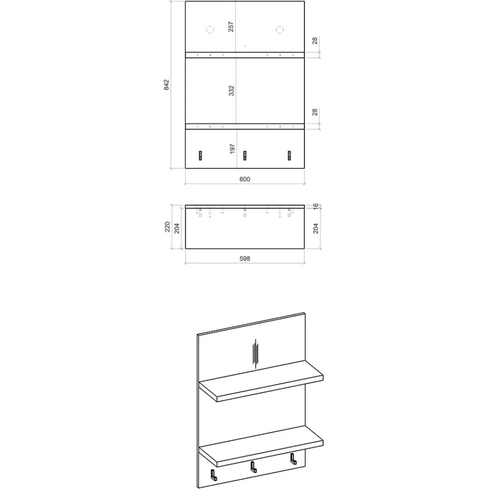 Hot Küchen Wandregal Arama Wohnzimmerregale|Hängeregale