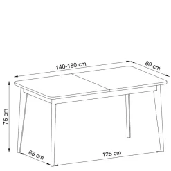 Online Küchentisch Tomya Ausziehtische