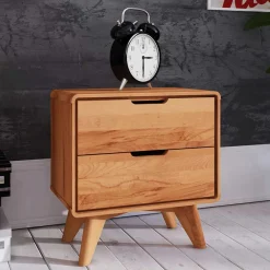 Clearance Kernbuche Doppelbett Stenov Betten In Übergröße