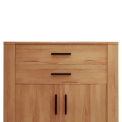 Outlet Kernbuche Highboard Lasmus Massivholzmöbel|Küchenkommode