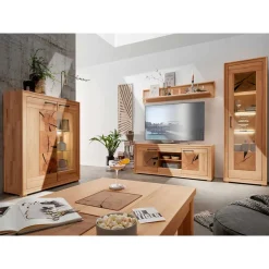 Kernbuche TV Wohnwand Olmedo*Pharao24