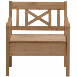 Clearance Kiefer Truhenbank Devan Garderobenbänke|Holzbänke