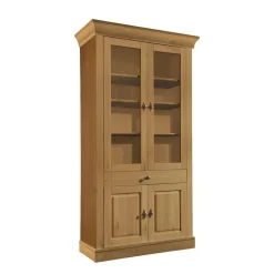 Online Kiefer Vitrinenschrank Drobeta Wohnzimmervitrinen|Massivholz Schränke