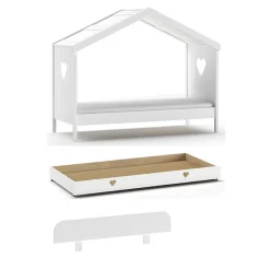 Hot Kinder Einzelbett weiß Ciomore Kinder Kinderbetten