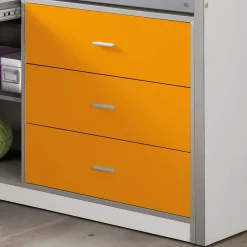 Kinder-Hochbett Orange*Pharao24 Outlet