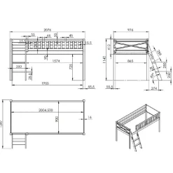 Kinderzimmer Bett Avenzas*Pharao24 New
