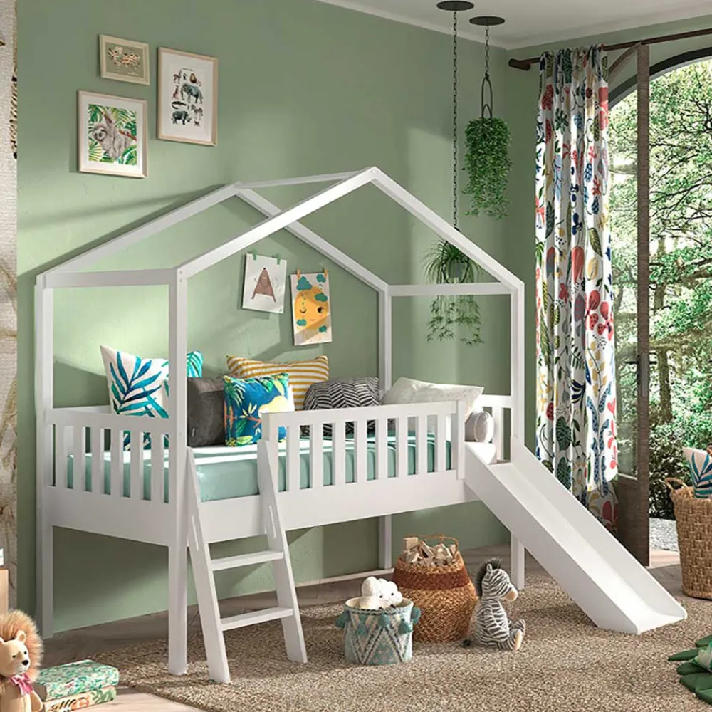 Kinderzimmerbett in Hausform Levirenas*Pharao24 New