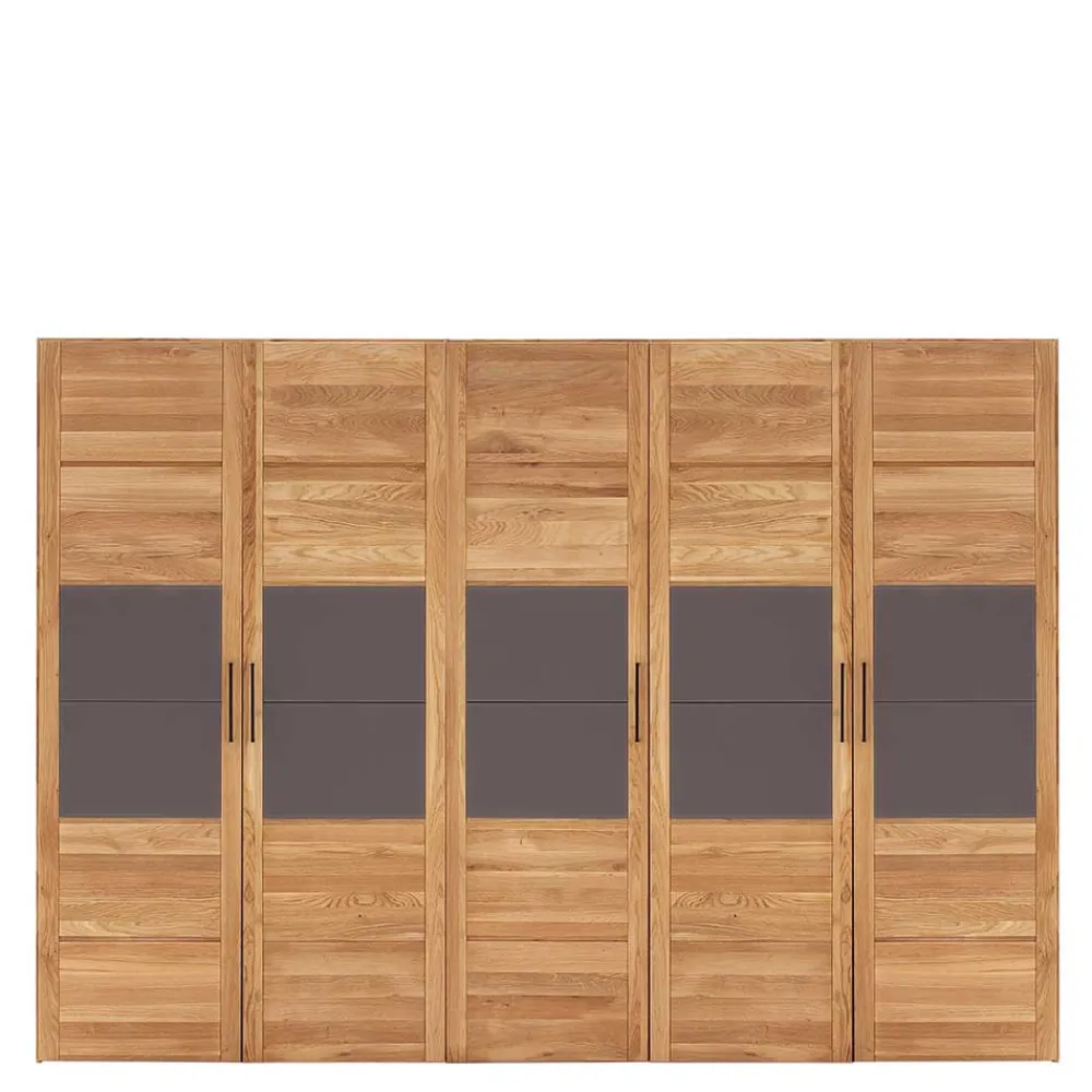 Hot Kleiderschrank 5 Türen Zeus Massivholz Kleiderschränke