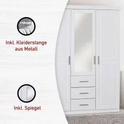 Clearance Kleiderschrank Aloisi Drehtürenschränke|Massivholz Kleiderschränke