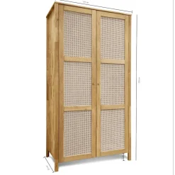 Outlet Kleiderschrank Felictas Massivholz Schränke|Kleiderschränke