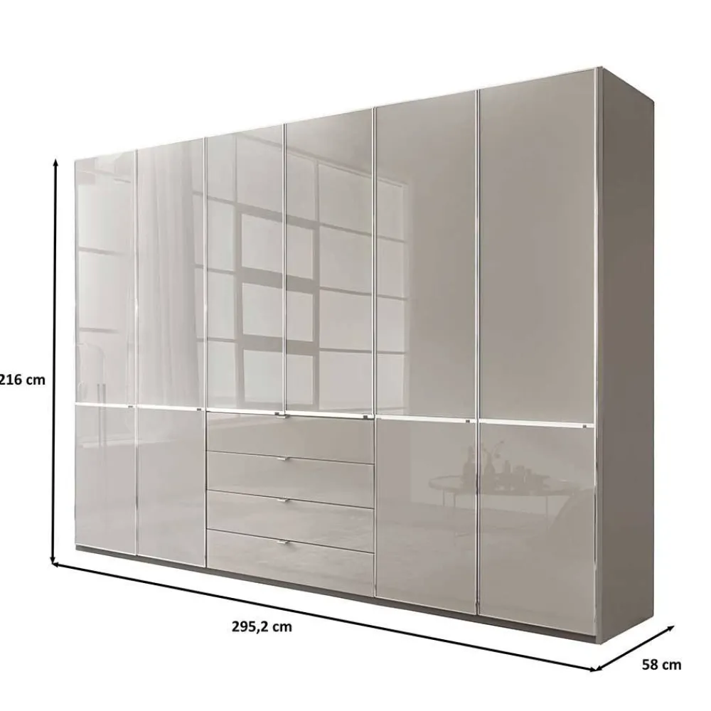 Kleiderschrank hellgrau Voscona*Pharao24 Outlet