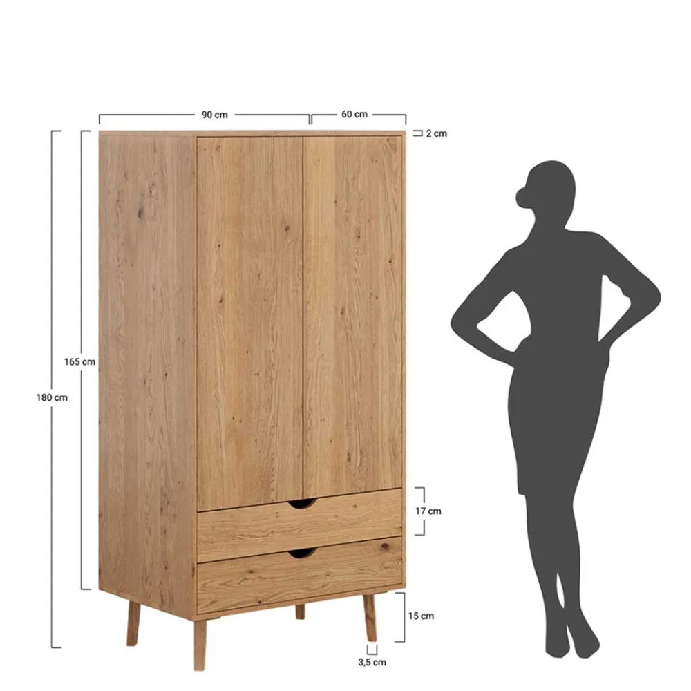 Kleiderschrank Holz Arora*Pharao24 New