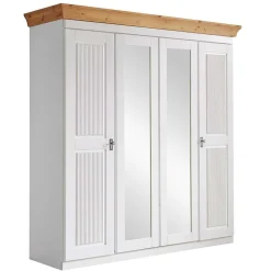 New Kleiderschrank Holz Bazna Drehtürenschränke|Massivholz Kleiderschränke