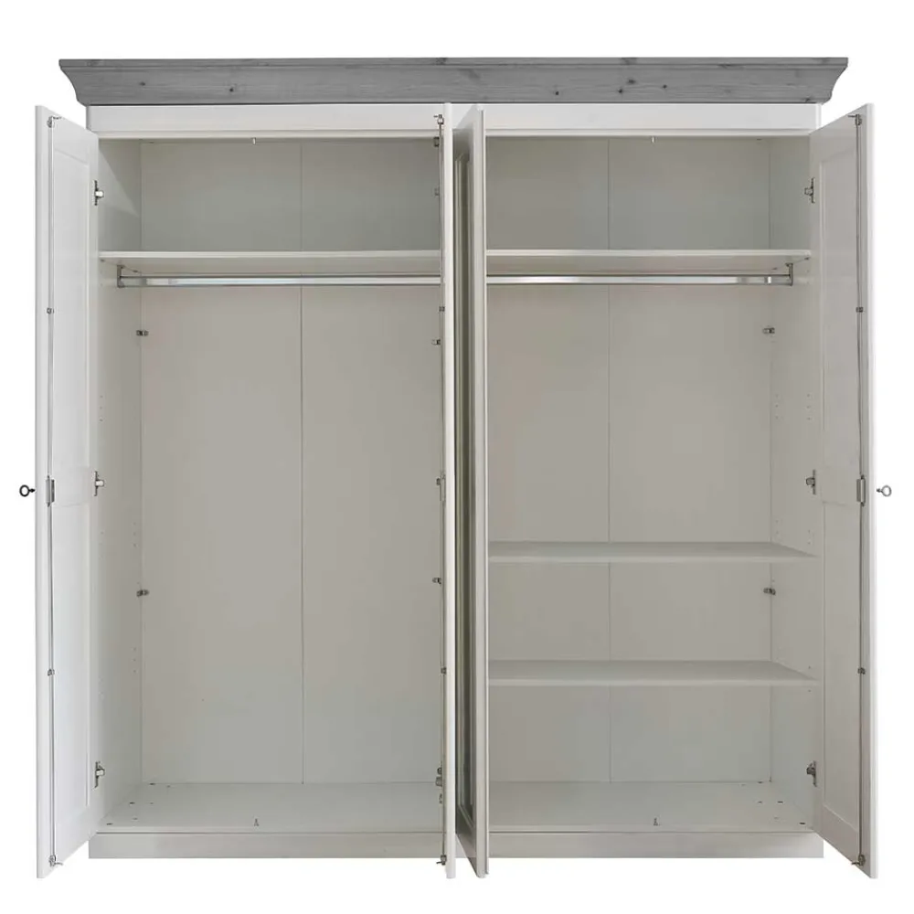 Kleiderschrank Holz Benfitas*Pharao24 Online