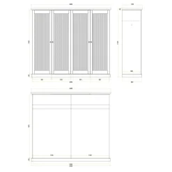 Discount Kleiderschrank massiv Phelix Massivholzmöbel|Drehtürenschränke