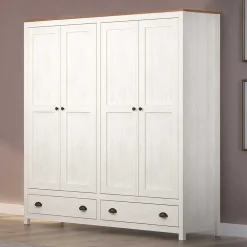 Online Kleiderschrank Massivholz Benita Massivholzmöbel|Drehtürenschränke