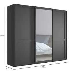 Kleiderschrank mit Schiebetüren Hierro*Pharao24