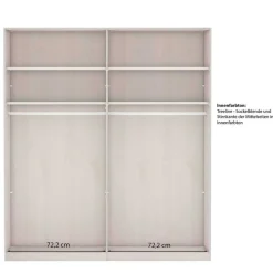Kleiderschrank mit Schiebetüren Tudana*Pharao24 Clearance
