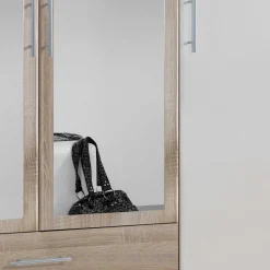 Sale Kleiderschrank mit Spiegeln Simeon Jugendkleiderschrank|Drehtürenschränke