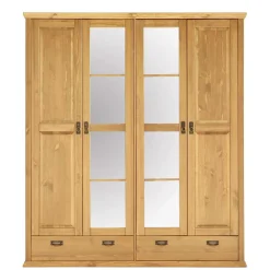 Hot Kleiderschrank mit Spiegel Zvalonca Massivholzmöbel|Drehtürenschränke