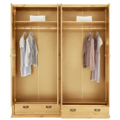 Hot Kleiderschrank mit Spiegel Zvalonca Massivholzmöbel|Drehtürenschränke