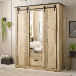 Online Kleiderschrank mit Spiegel Studiana Kleiderschränke|Schlafzimmerschränke