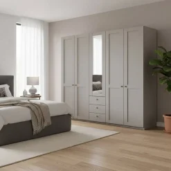 Kleiderschrank mit Spiegel Saconso*Pharao24 Outlet