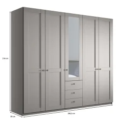Kleiderschrank mit Spiegel Saconso*Pharao24 Outlet
